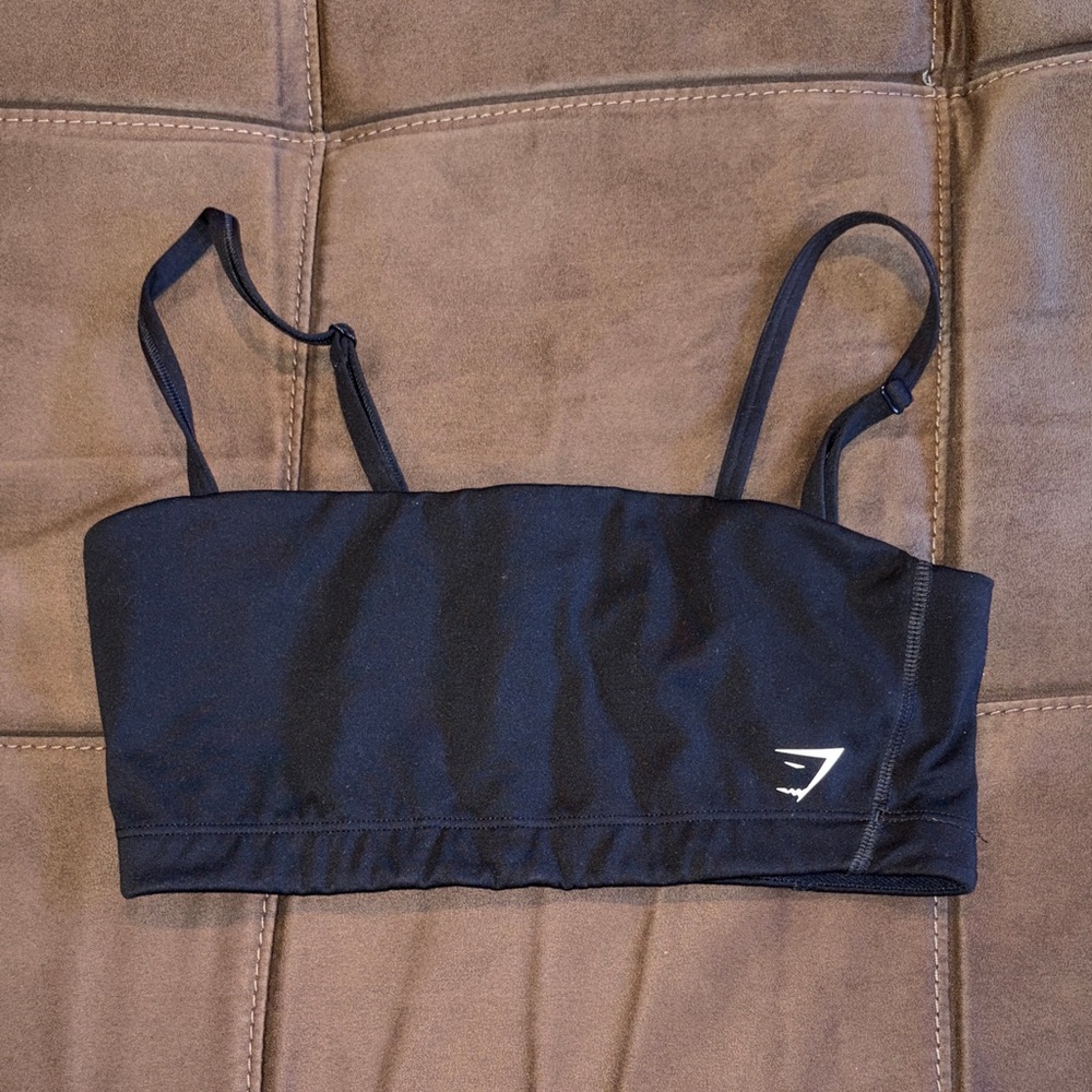 Gymshark black Bandeau with Straps